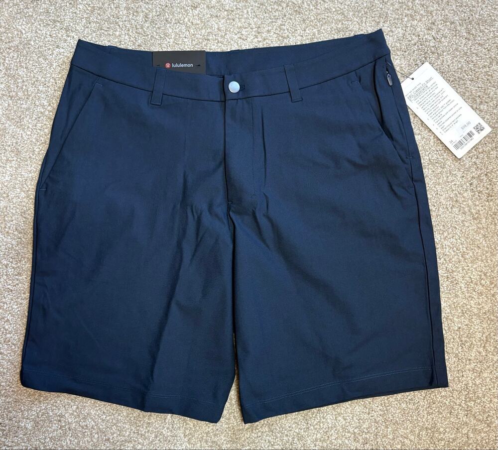 Lululemon ABC Classic Fit Short 9" Warpstreme True Navy Blue Mens Size 34 NWT